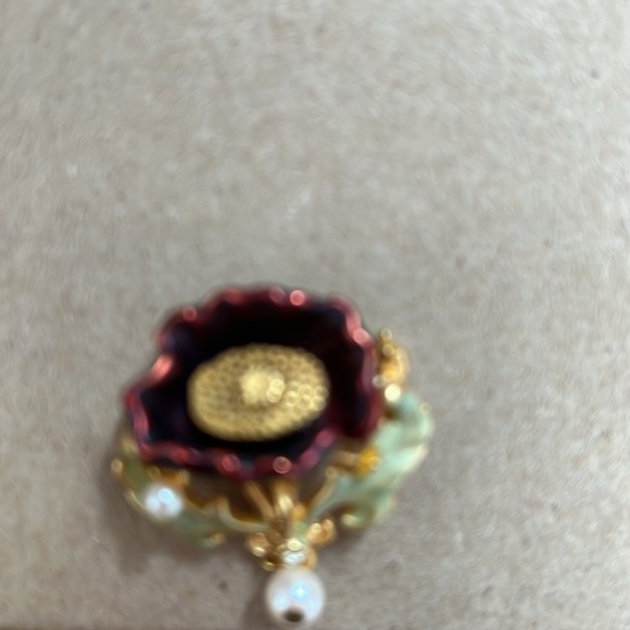 JOAN RIVERS FLORAL VICTORIAN BROOCH PIN LOLITA FASHION COQUETTE AESTHETIC - Picture 2 of 4